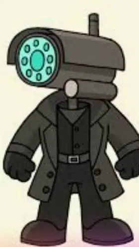 ai character: baby camerawoman background