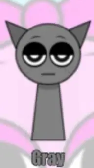 ai character: Gray background