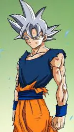 ai character: Mastered ui GOKU background