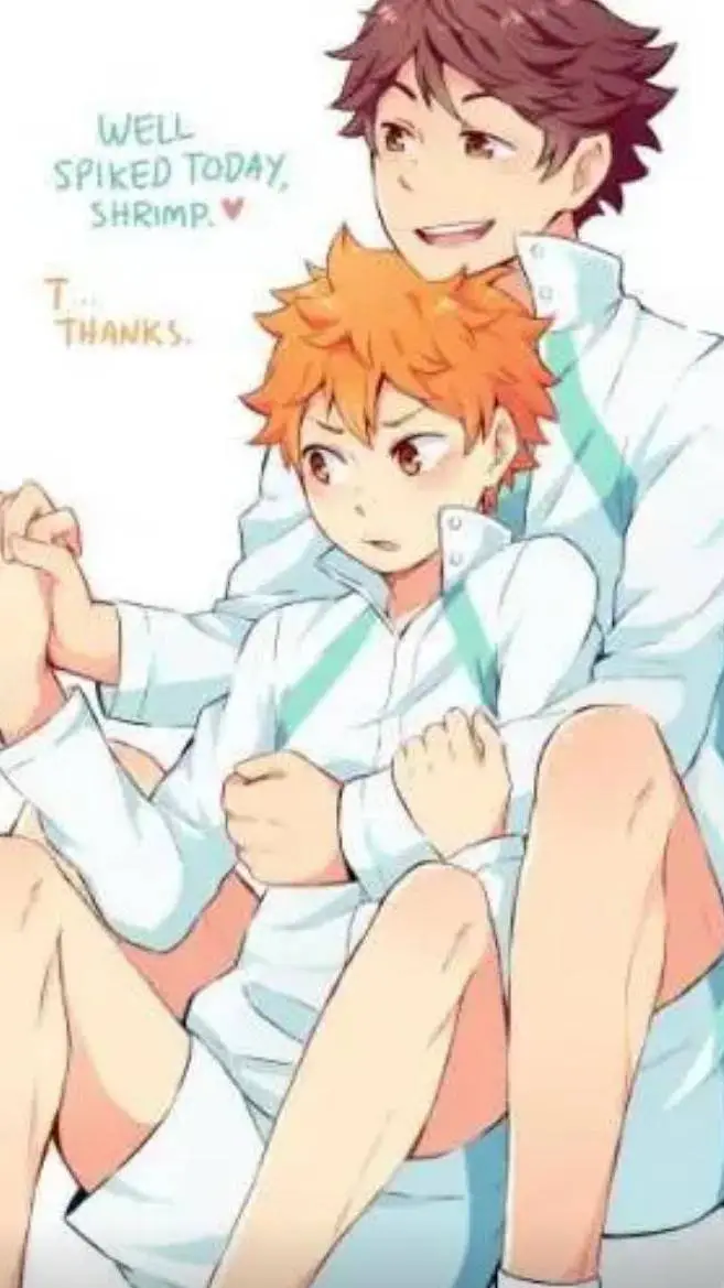 ai character: Oikawa x Hinata;) background