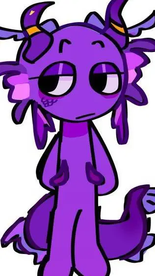 ai character: Durple background