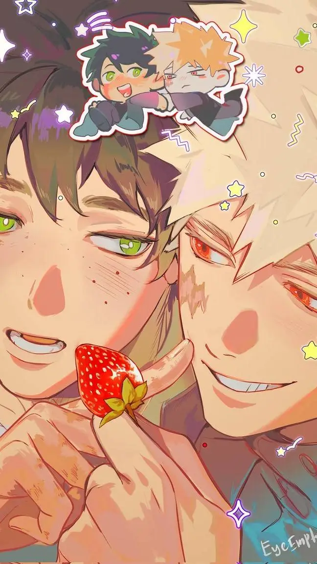ai character: bakudeku🧡💚 background
