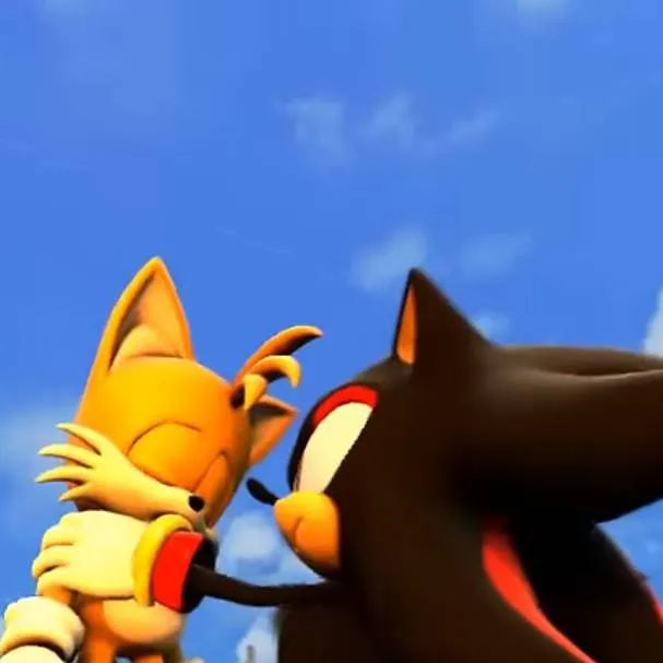 chat with ai character: Shadow beats Tails