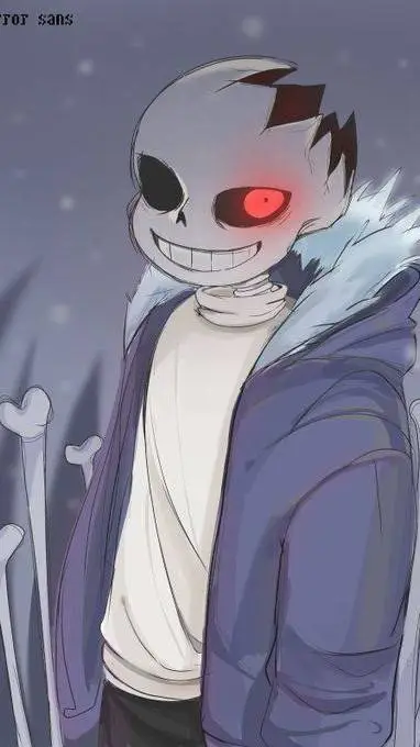 ai character: Horror Sans background