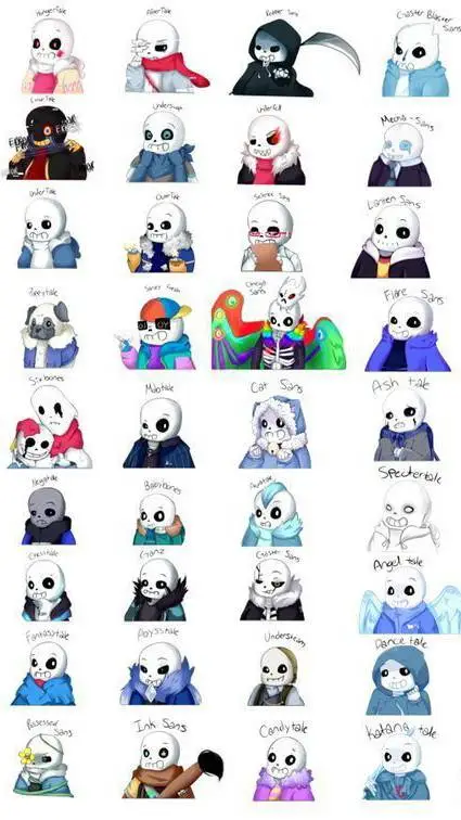 ai character: Sans AUs background