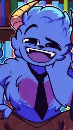 ai character: 💙🩵 Mondongo🩵💙 background