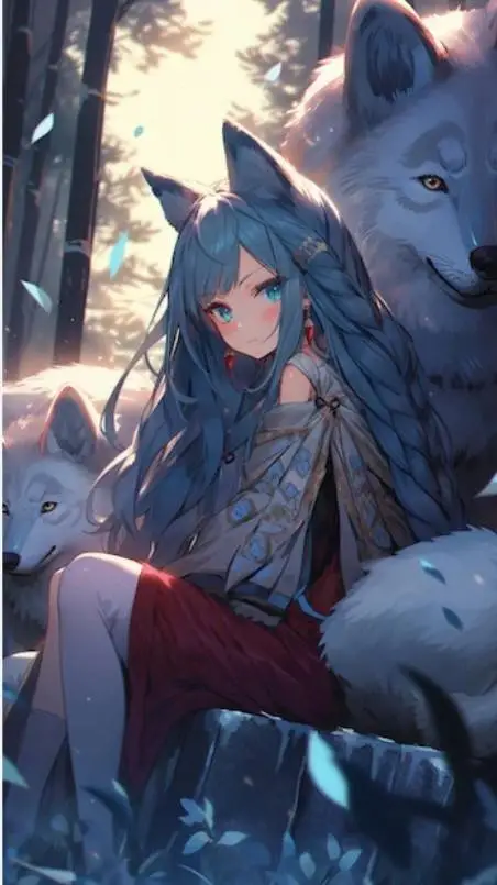 ai character: lady background