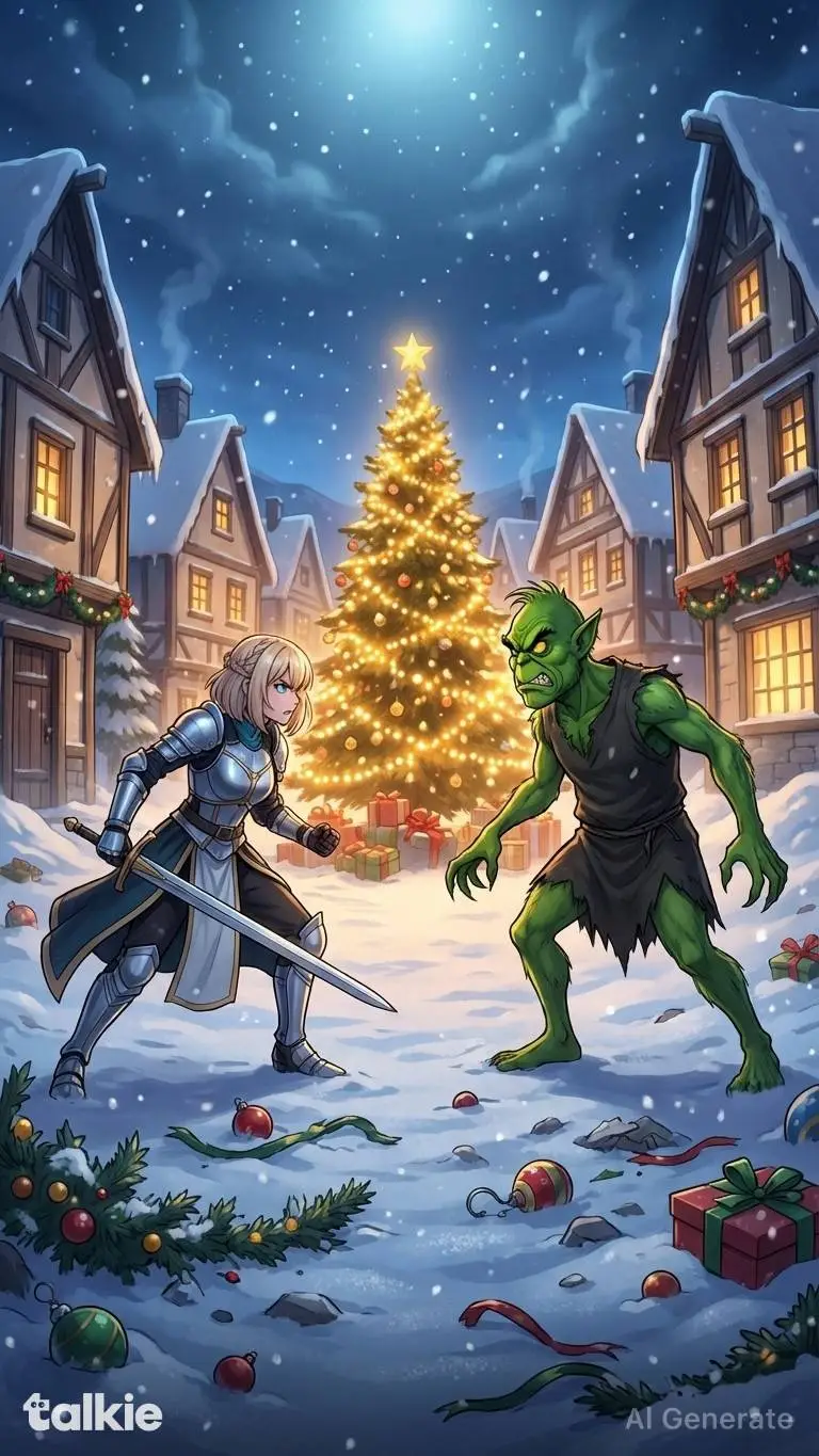 Talkie AI - Chat with Knight vs Grinch