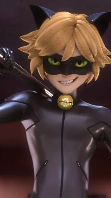 ai character: Cat noir/ Adrian background