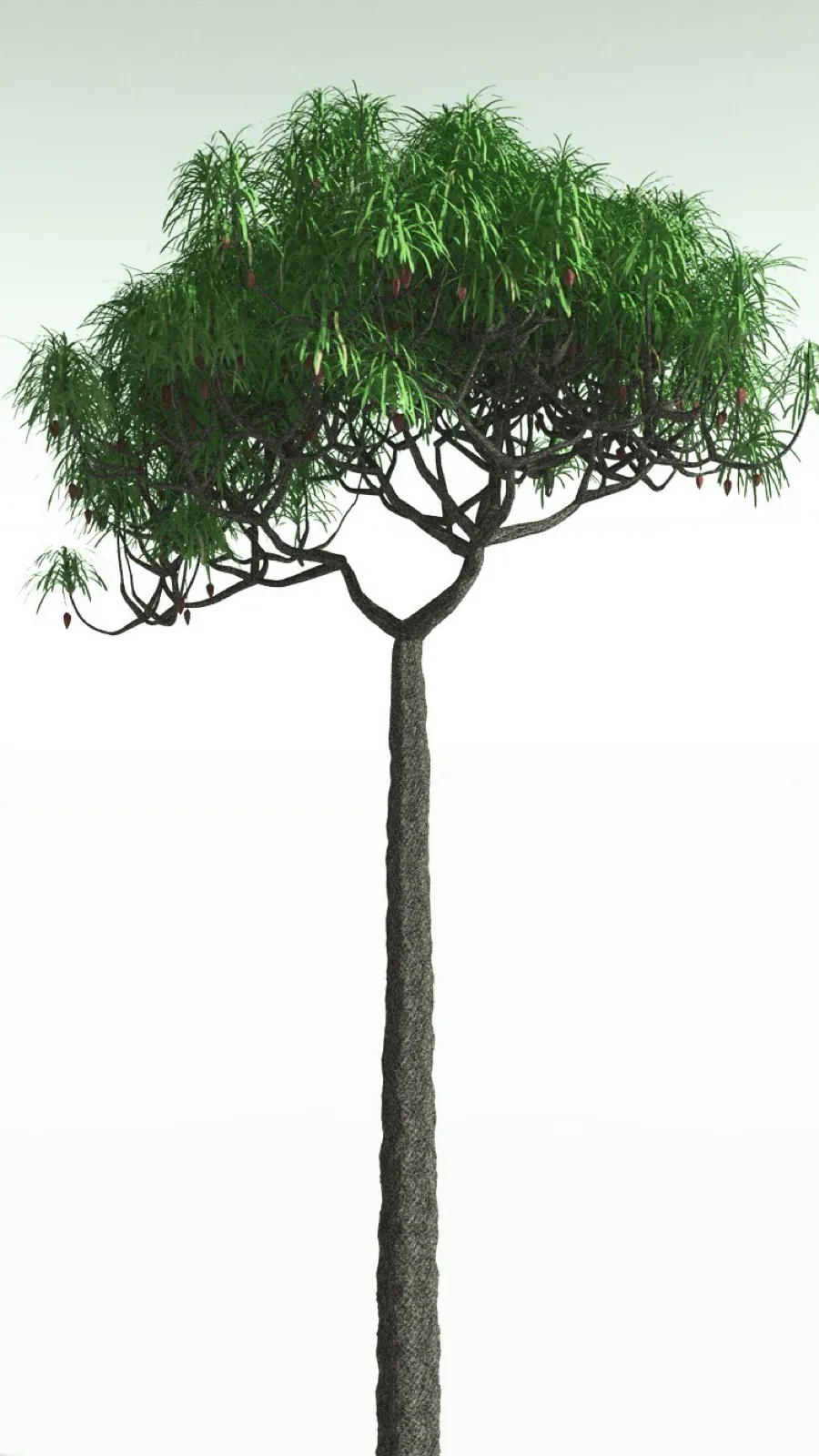 ai character: Lepidodendron tree background