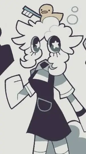 ai character: Bubble background