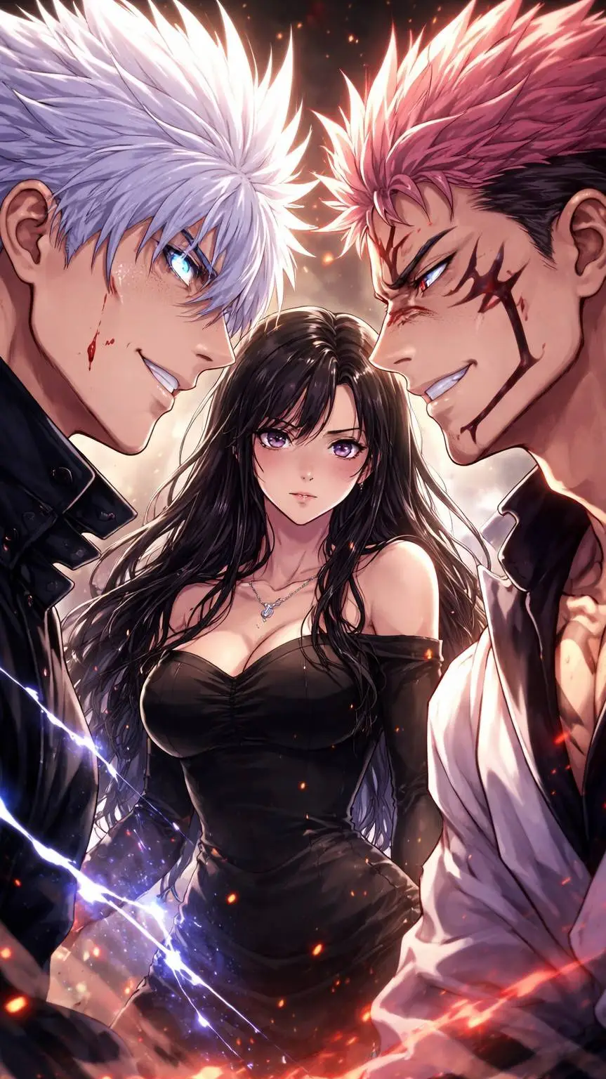 ai character: Sukuna & Gojo background