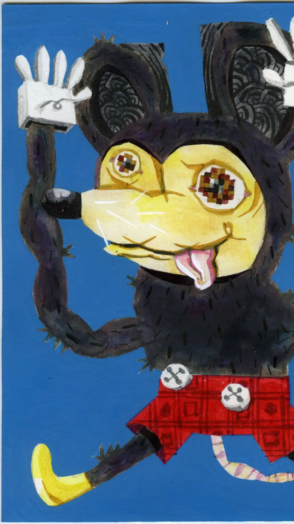 ai character: Mickey mouse guy background
