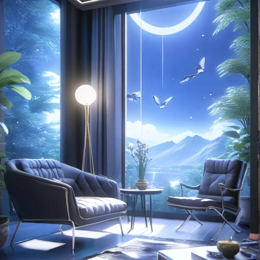 chat with ai character: a peaceful night 