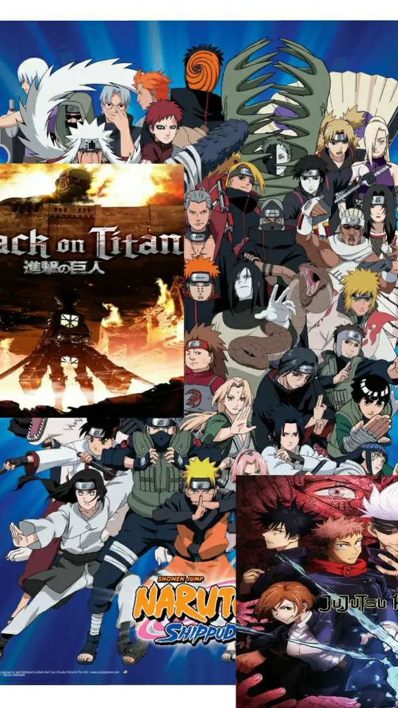 ai character: AOT,JJK,NARUTO background