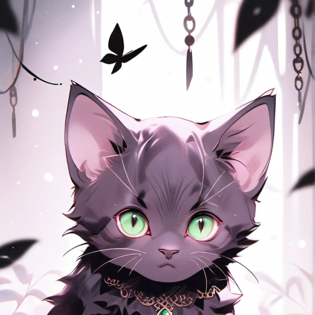 chat with ai character: Black killer cat