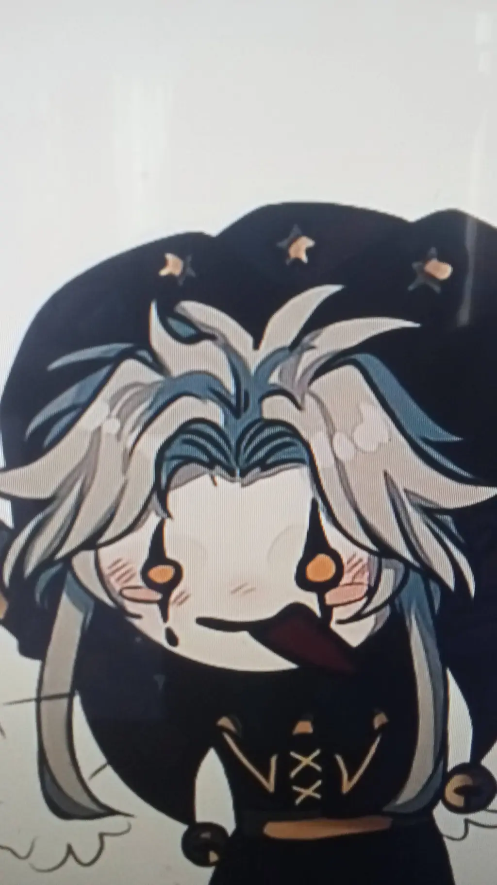 ai character: Hungry Pierrot background