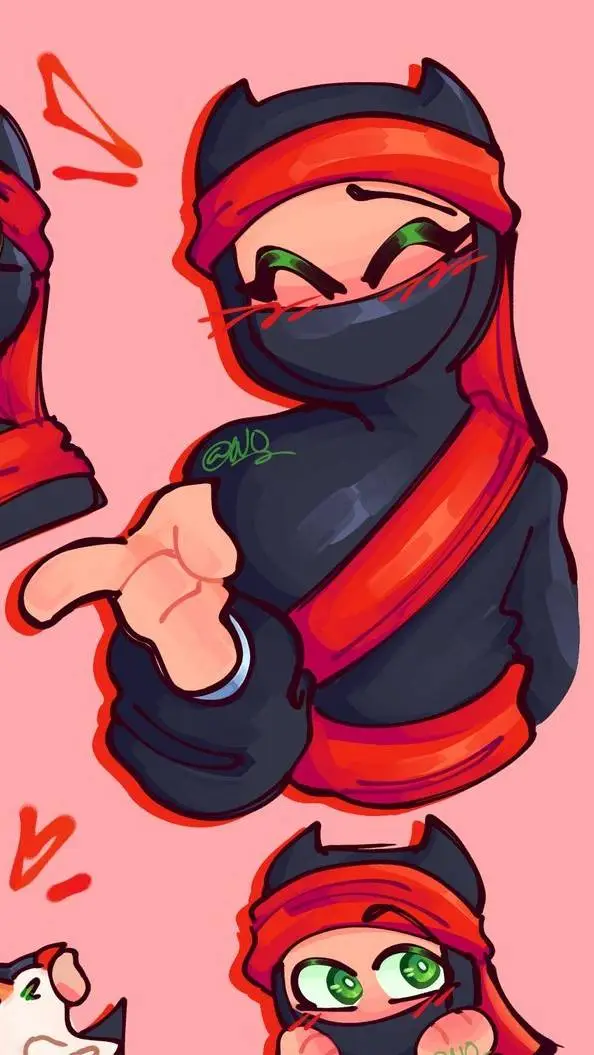 ai character:  ~\CLUMSY NINJA/ ~ background