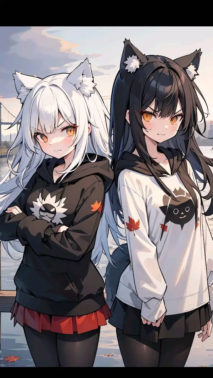 ai character: ANA Y SONIA background