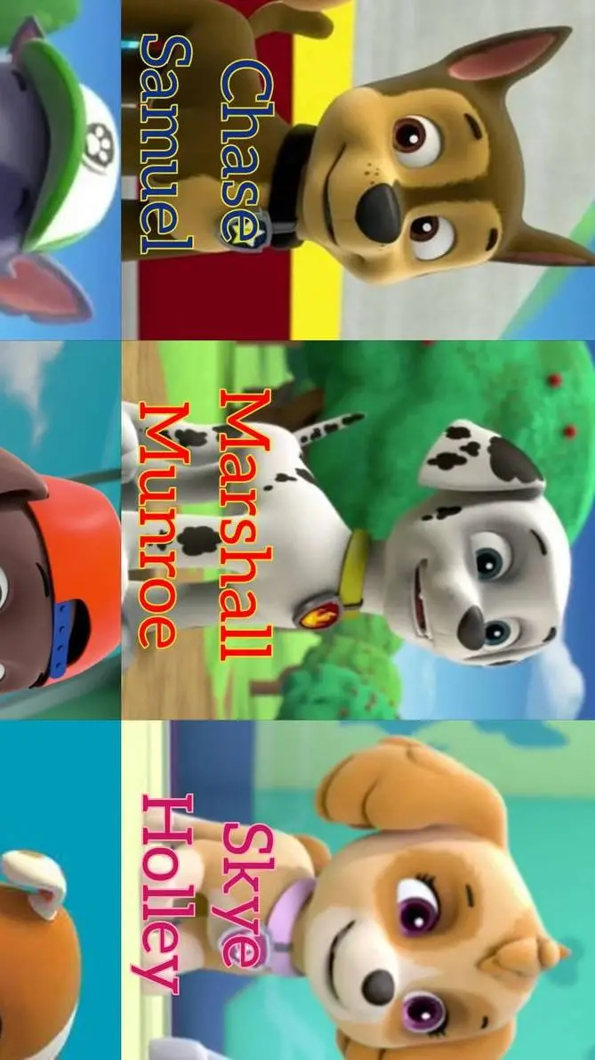 ai character: paw patrol  background