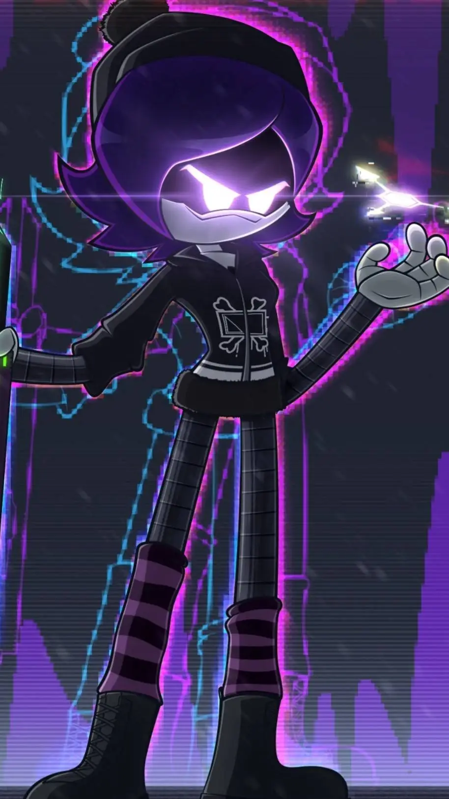 ai character: uzi background