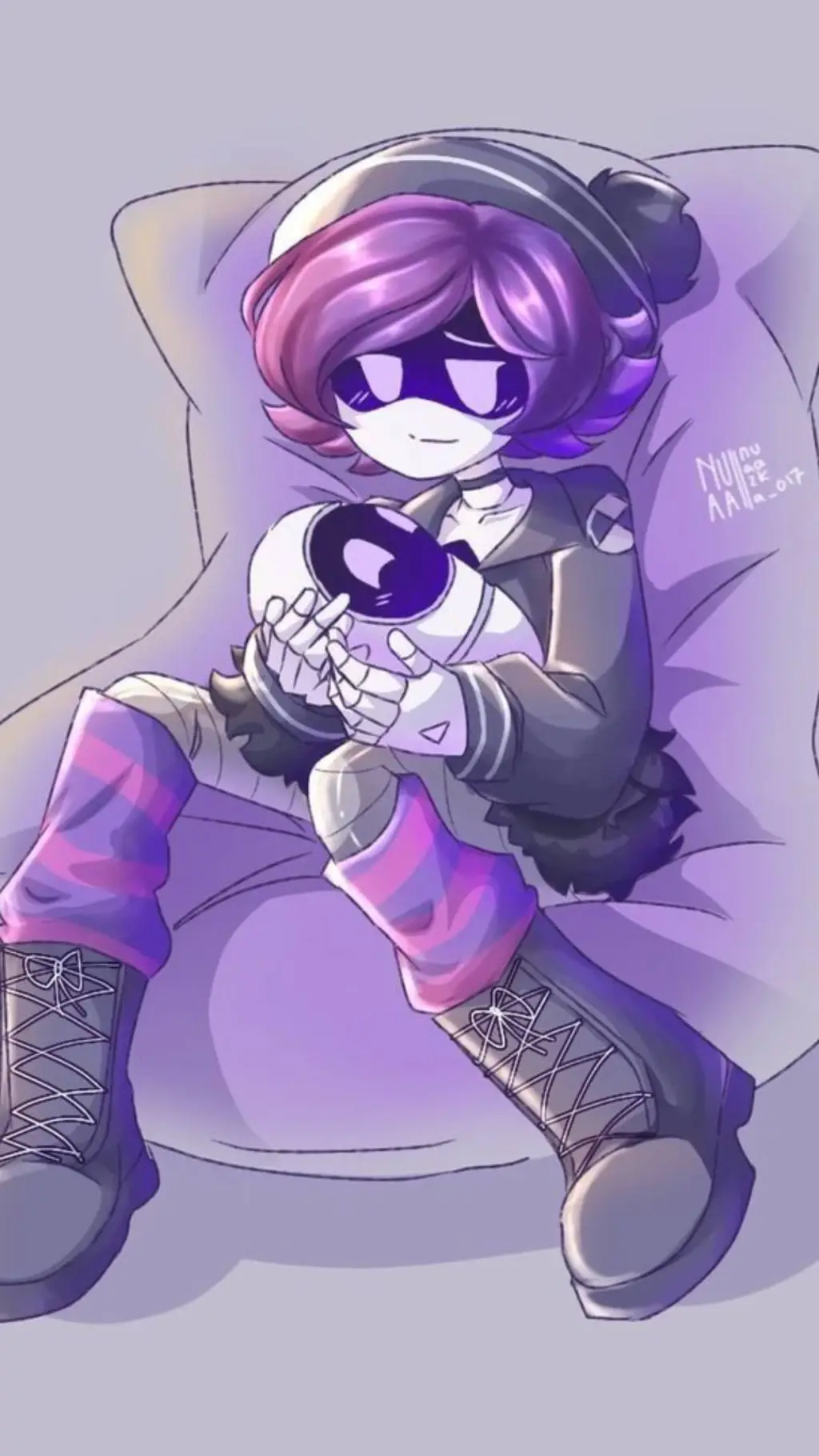 ai character: Uzi background