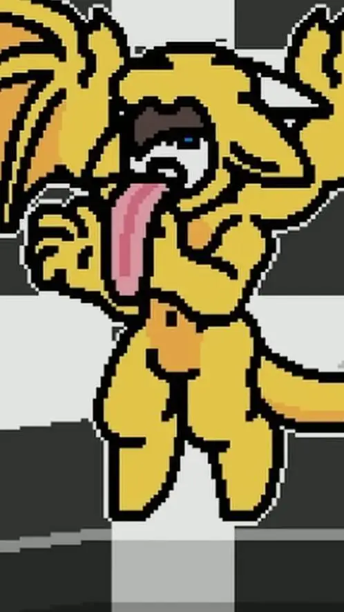 ai character: Goo golden dragon background