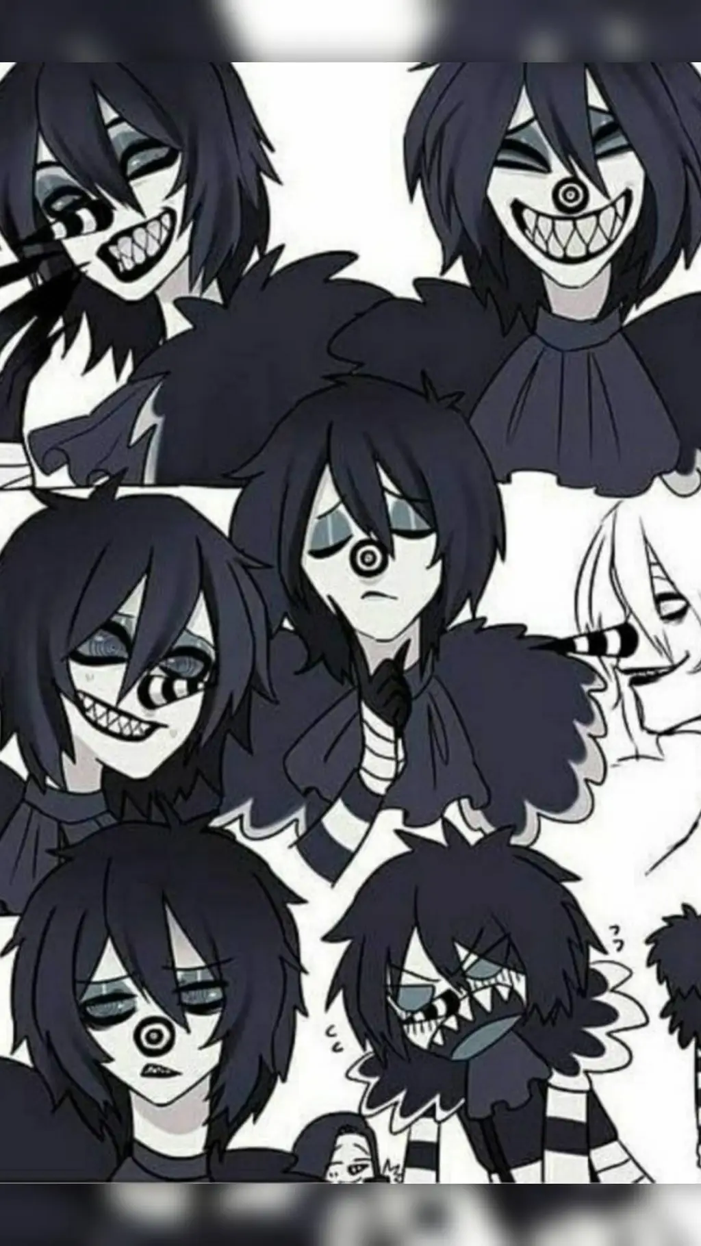 ai character: laughing Jack  background