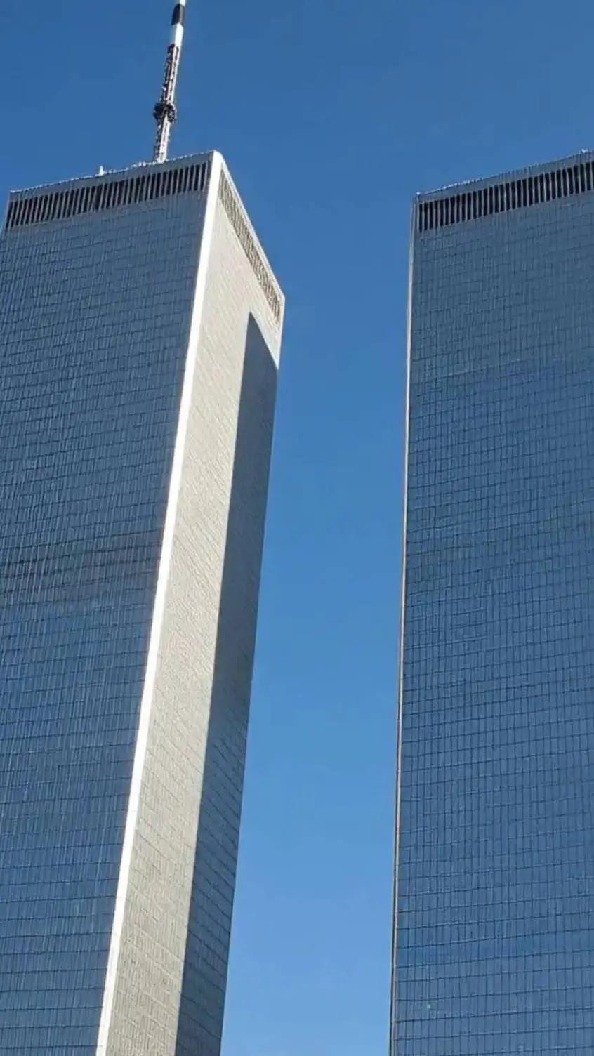 ai character: World Trade Center background