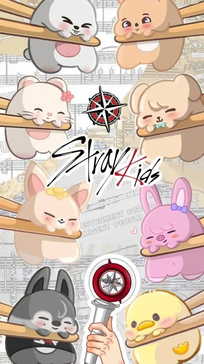 ai character: skz concert background