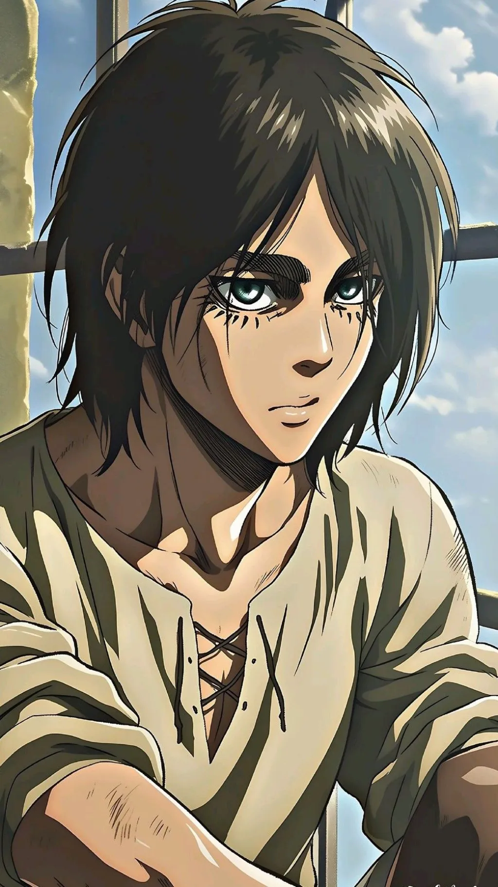 ai character: Eren (Long Hair) background