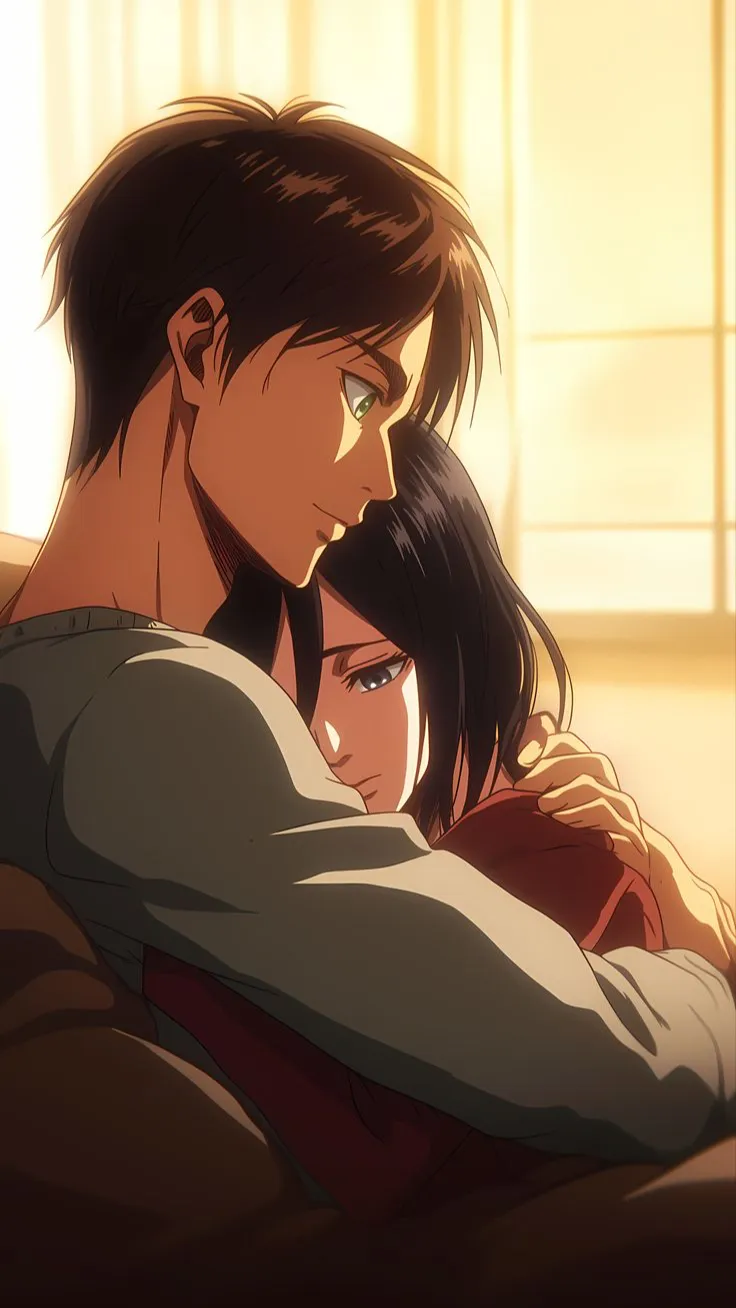 ai character: Eren And Mikasa background
