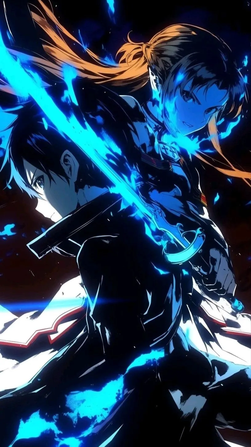 ai character: Kirito And Asuna background