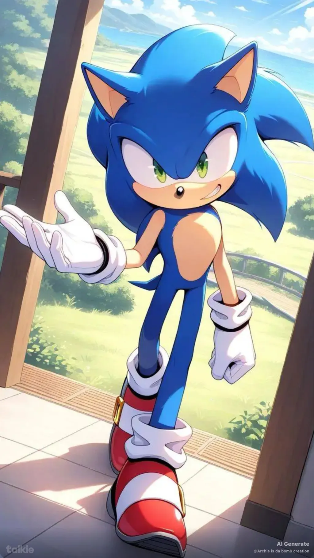 ai character: Sonic The Hedgehog background