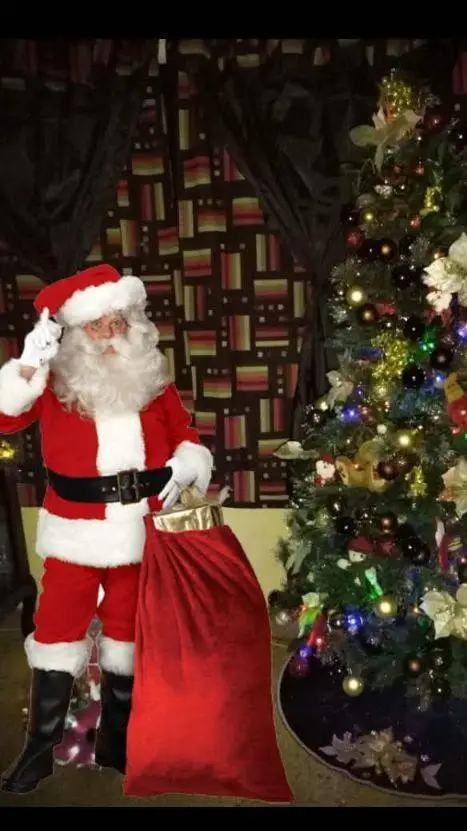 ai character: Santa Claus background