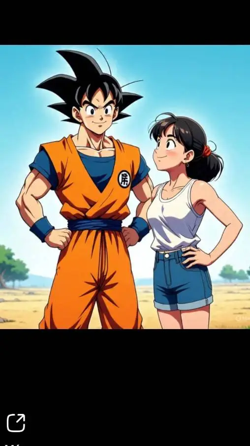 ai character: Goku súper Sayay background