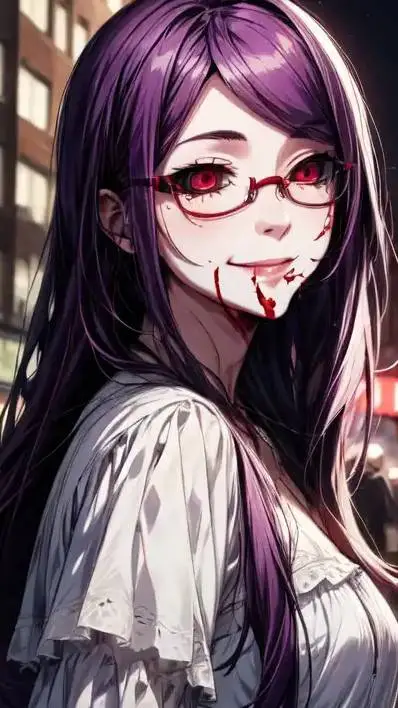 ai character: Rize kamishiro  background