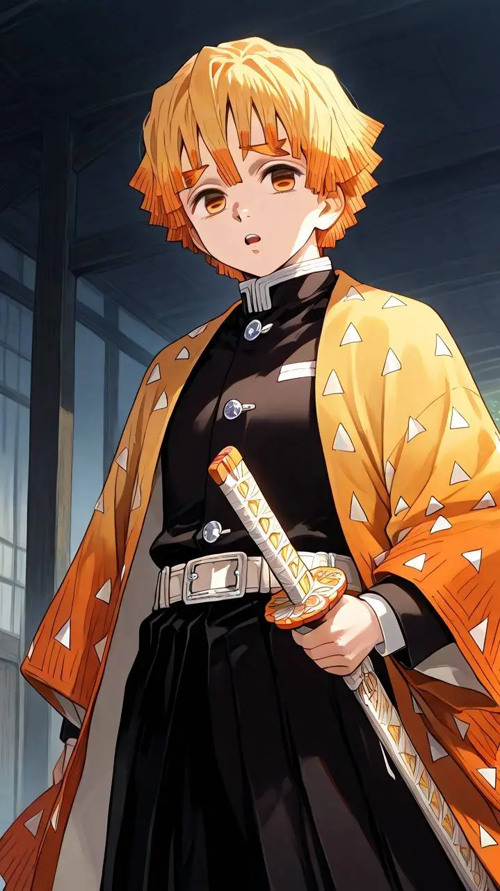 ai character: Zenitsu Agutsuma  background