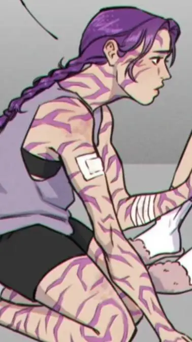 ai character: 💜injured Rumi💜 background