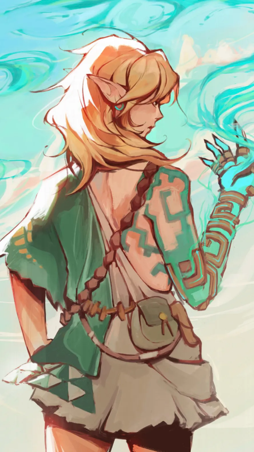 ai character: Link (TOTK) background
