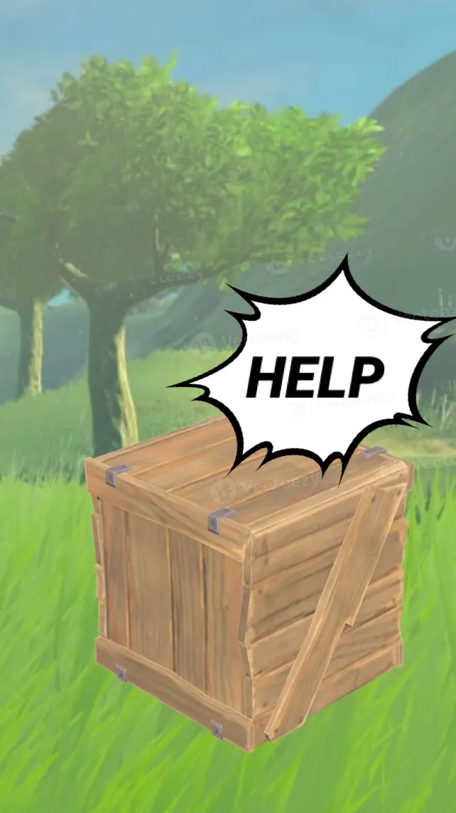 ai character: LOZ Box   background