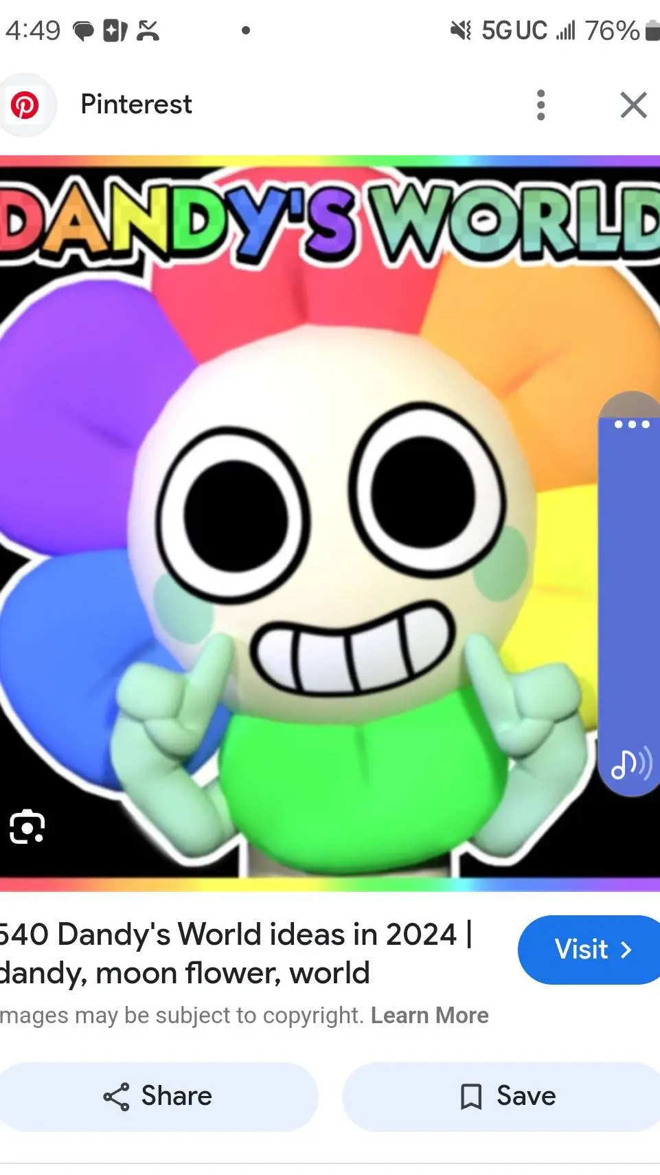 ai character: Dandy's world background