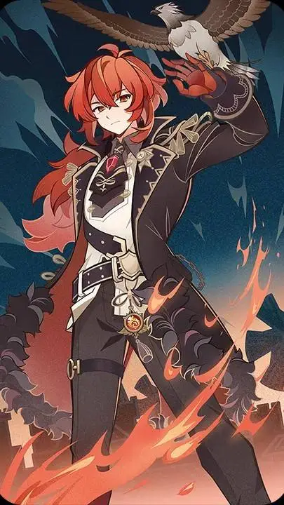 ai character: diluc  background