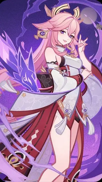 ai character: yae miko  background
