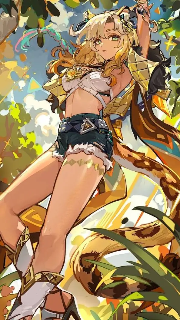 ai character: xilonen  background
