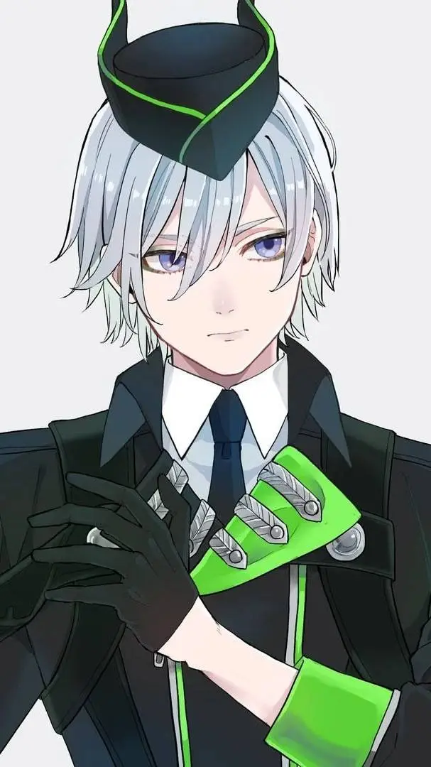 ai character: Silver background