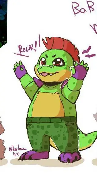 ai character: new born Monty  background
