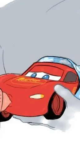 ai character: baby lightning background