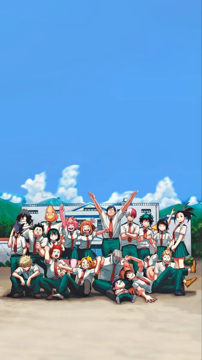 ai character: Mha school  background