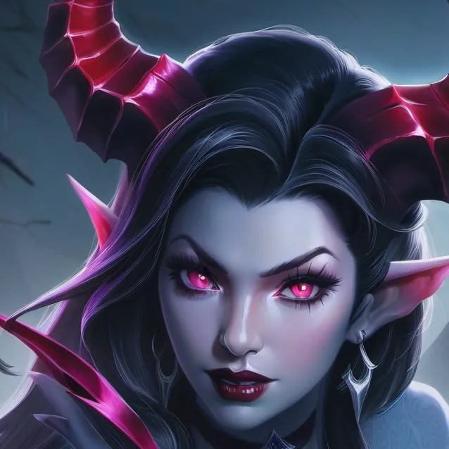 chat with ai character: bikini devil girl